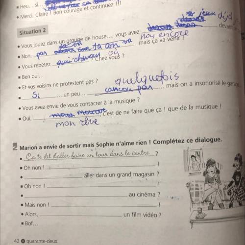 Hi! Can you help me with my French task 
Task 2. 
Merci!