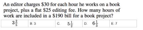 How many hours of work are included in a $190 bill for a book project?