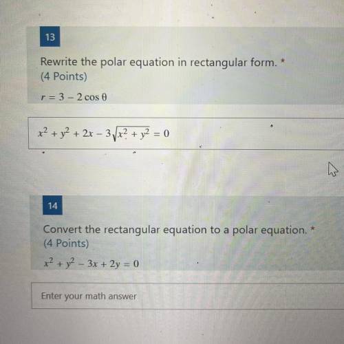 Polar & rectangular equations