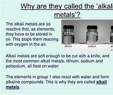 Why are group IA elements called alkali metals??